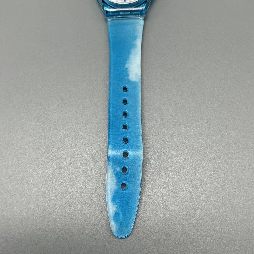 PierCarlo D'Alessio Orizzonte Womens Watch 34mm Translucent Blue New Battery